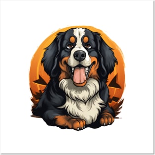 Halloween Bernese Mountain Dog #2 Posters and Art